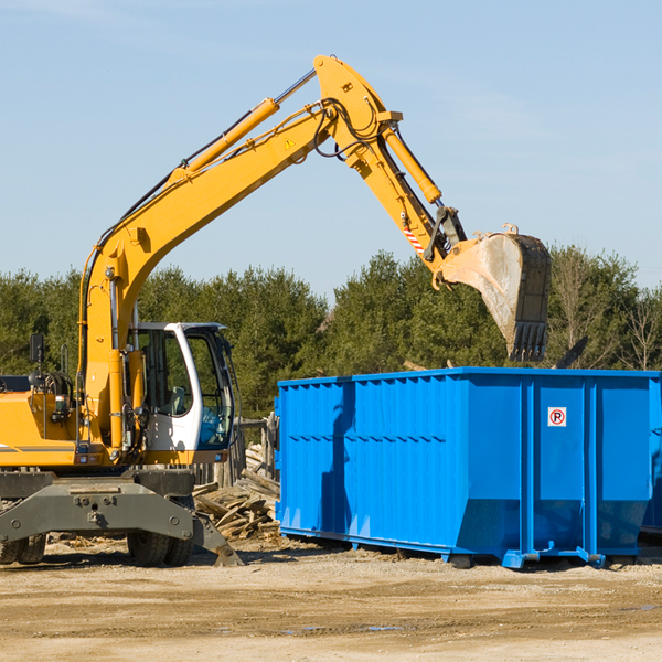 can i choose the location where the residential dumpster will be placed in Erie County PA